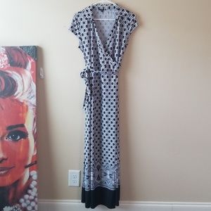 Milano wrap maxi dress